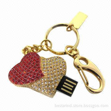Jewelry USB flash drive, UDP chips, ideal for promotional purposes